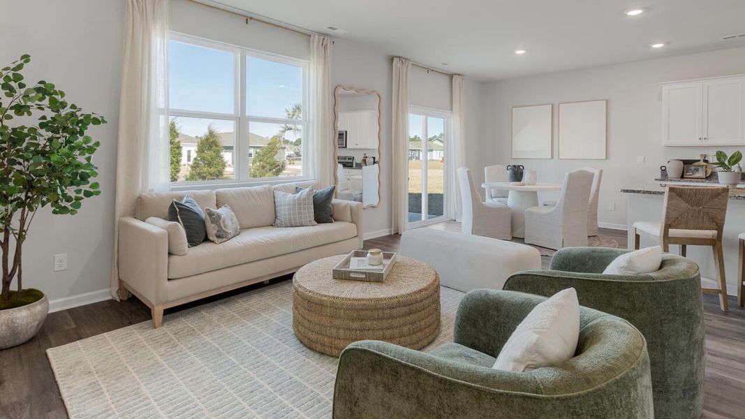 Furnished interior in a model home at Bella Point in Bolivia (Image 15). Furnished interior in a model home at Bella Point in Bolivia (Image 15).