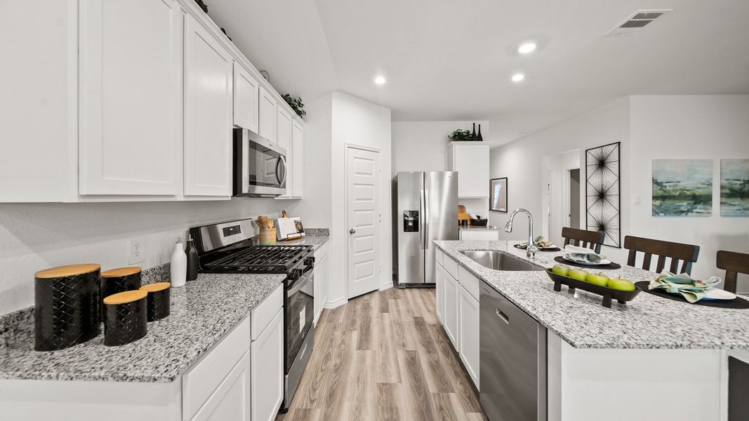 Furnished interior in a model home at China Grove in China (Image 4).