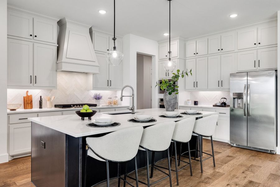 Furnished interior in a model home at Waterfall Ranch in Waxahachie (Image 24).