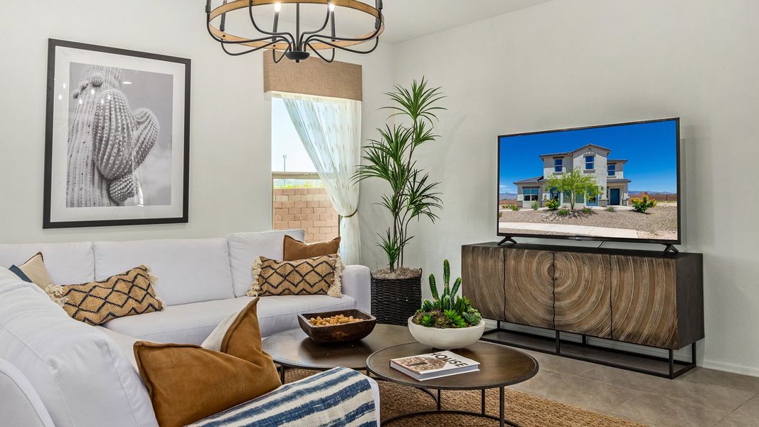 Furnished interior in a model home at Hanson Ridge in Vail (Image 3).