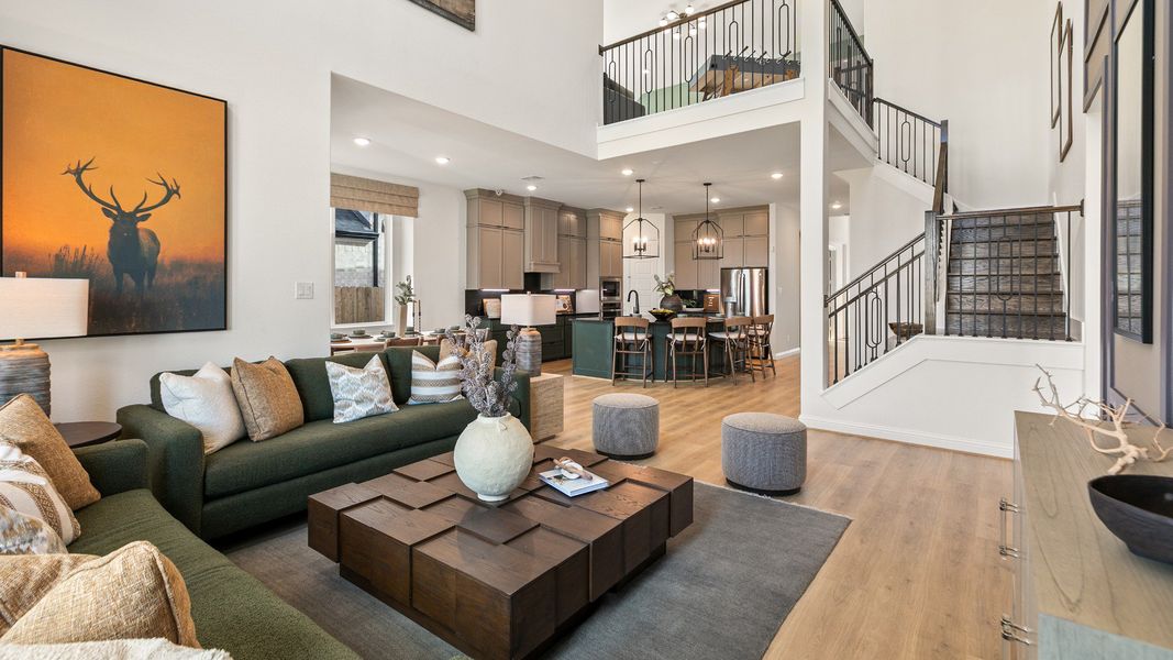 Furnished interior in a model home at Creekhaven in Iowa Colony (Image 24).