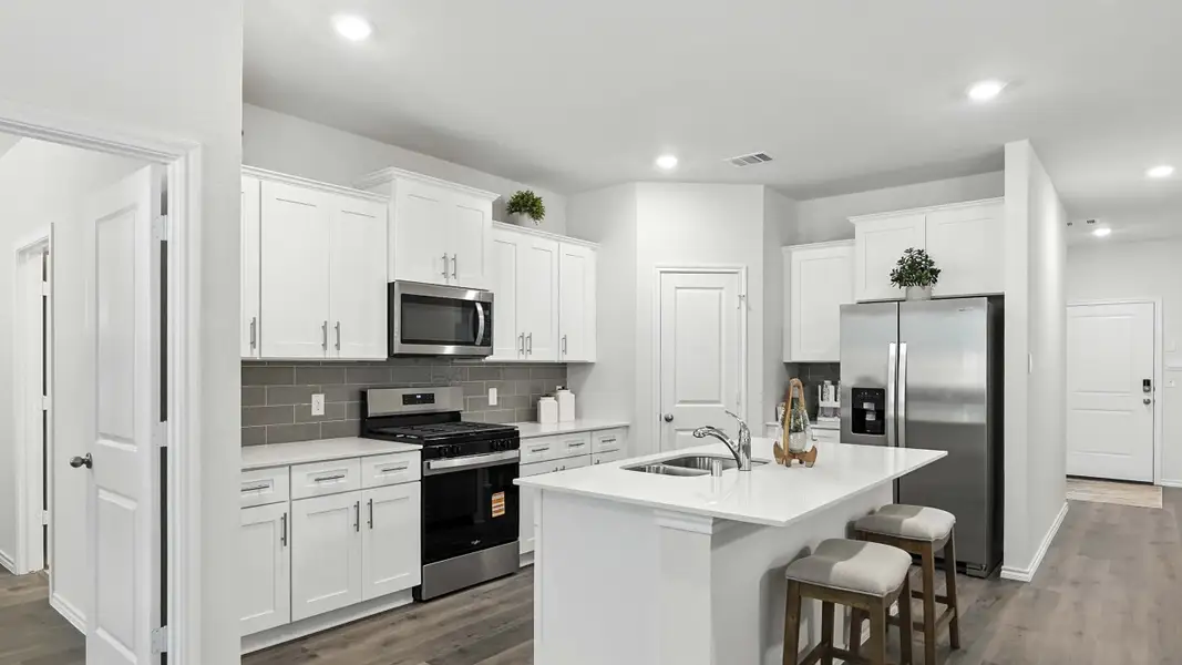 Furnished interior in a model home at The Reserve at Timber Creek in Lindale (Image 4).