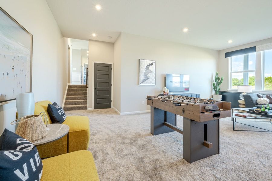 Furnished interior in a model home at The Reserve At Liberty Park in Hoschton (Image 33). Furnished interior in a model home at The Reserve At Liberty Park in Hoschton (Image 33).