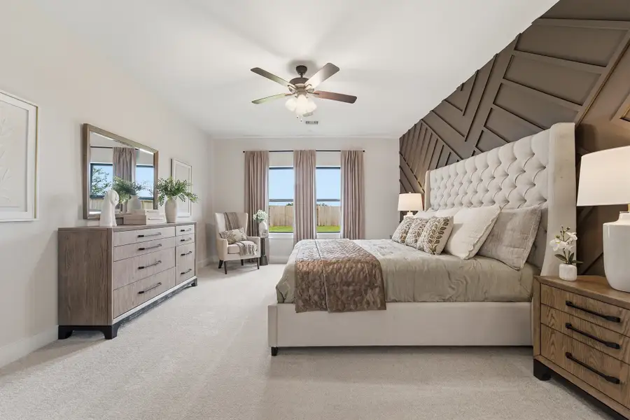 Furnished interior in a model home at Sierra Vista in Rosharon (Image 42). Furnished interior in a model home at Sierra Vista in Rosharon (Image 42).