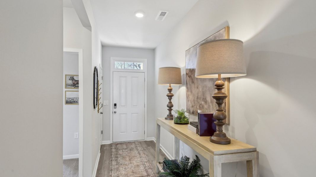 Furnished interior in a model home at CDJ Farms in Portland (Image 29).