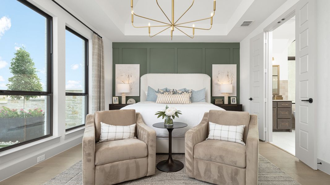 Furnished interior in a model home at Trinity Falls 60' in McKinney (Image 9). Furnished interior in a model home at Trinity Falls 60' in McKinney (Image 9).