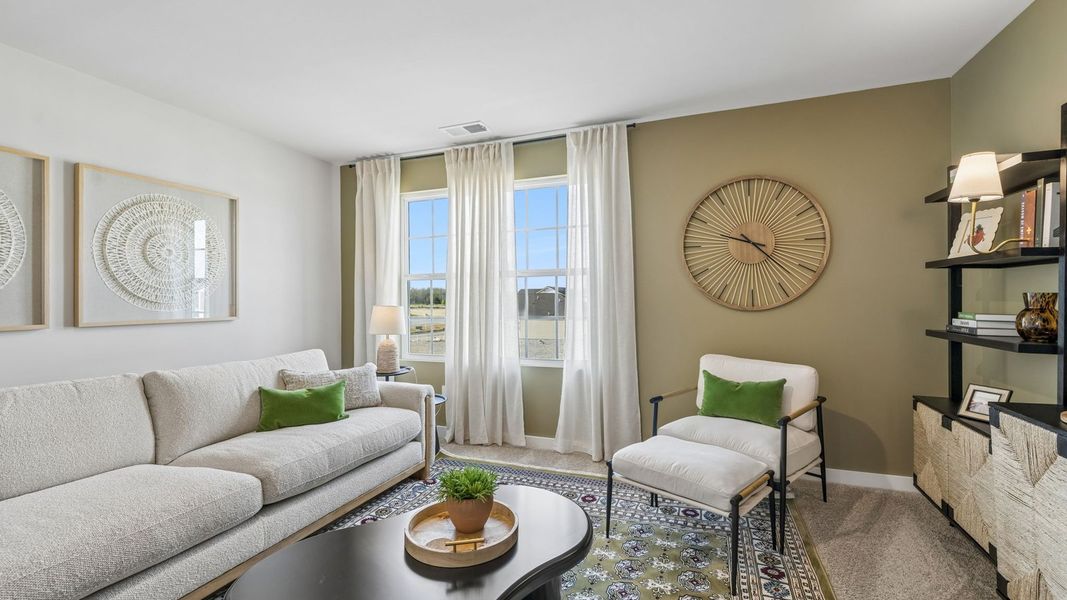 Furnished interior in a model home at Reserve at Hickory Ridge in Columbia (Image 109).
