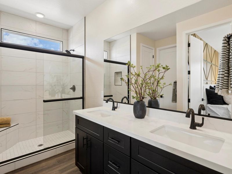 Furnished interior in a model home at South Ranch Western Collection in Prescott (Image 21).