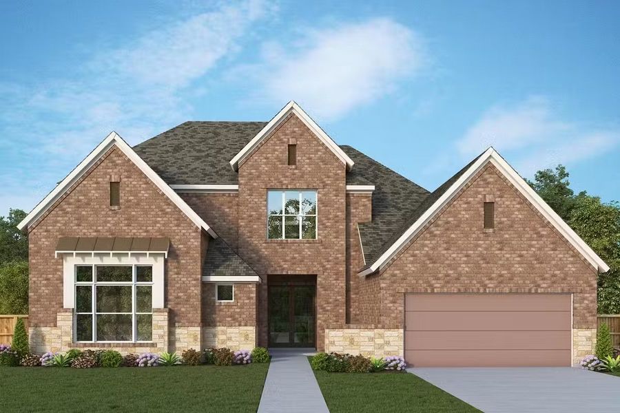 Front exterior of a home in the Towne Lake 70' Classic Series community, located in Cypress, TX (Image 8).