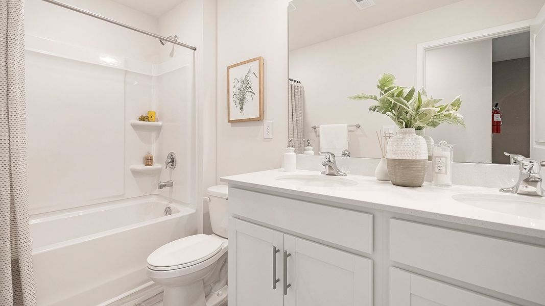 Furnished interior in a model home at Woodhaven at Chester in Chester (Image 23). Furnished interior in a model home at Woodhaven at Chester in Chester (Image 23).