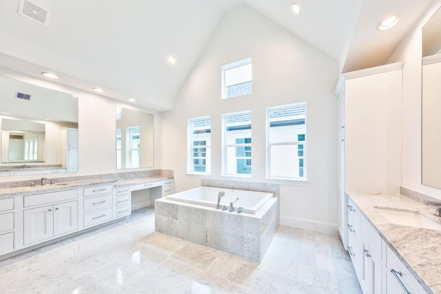 Furnished interior in a model home at Kolbe Farms in Houston (Image 23).