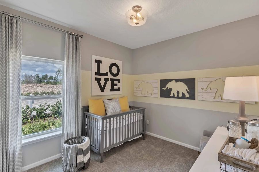 Furnished interior in a model home at Wilford Preserve 50' in Orange Park (Image 25).