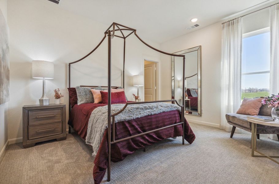 Furnished interior in a model home at Village on Main Street in Frisco (Image 34).