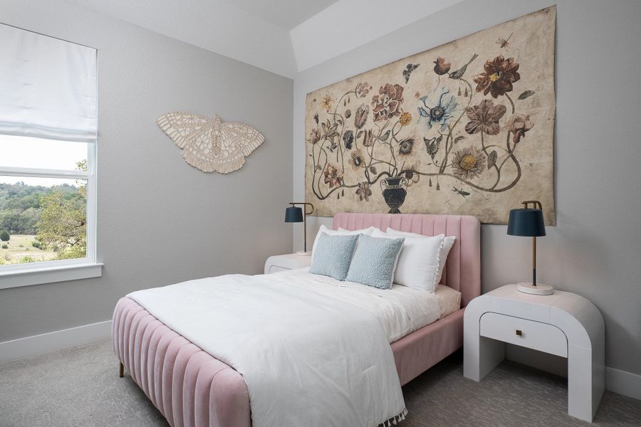 Furnished interior in a model home at The Trails at Carmel 60s in Pflugerville (Image 10).