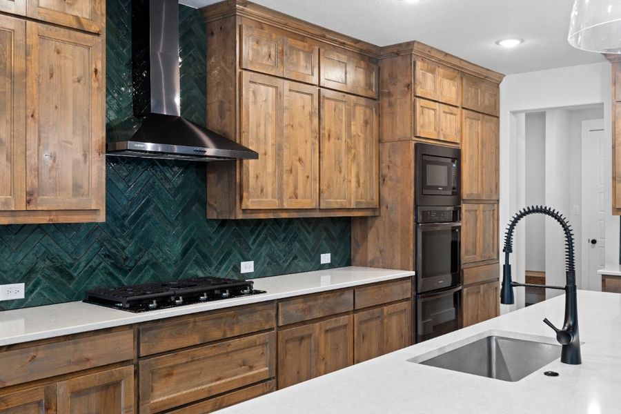 Furnished interior in a model home at Lola Creek Ranch in Boyd (Image 56).