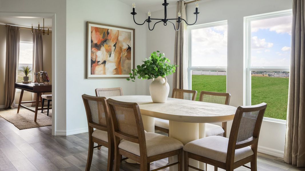Furnished interior in a model home at Gum Lake Preserve in Lake Alfred (Image 5).