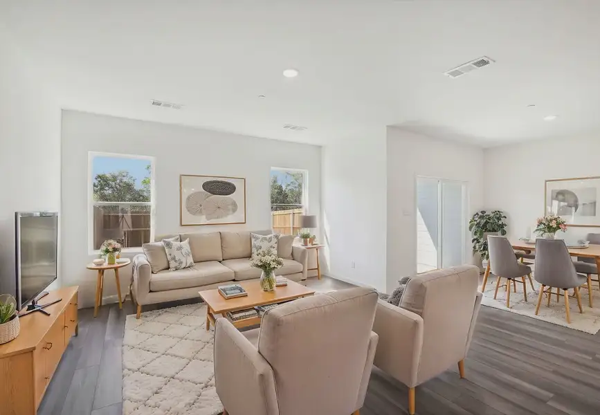 Furnished interior in a model home at Broadmoor Village in Cedar Hill (Image 4).