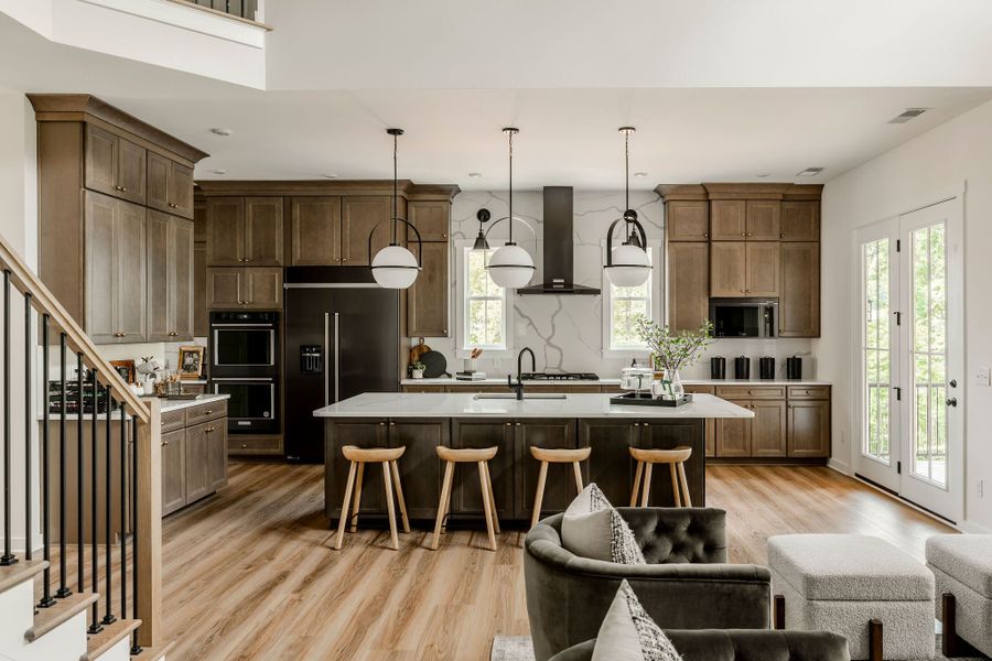 Furnished interior in a model home at McLean South Shore in Belmont (Image 44).