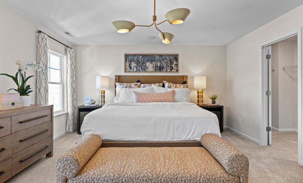 Furnished interior in a model home at Chandler Ridge in McLeansville (Image 17).