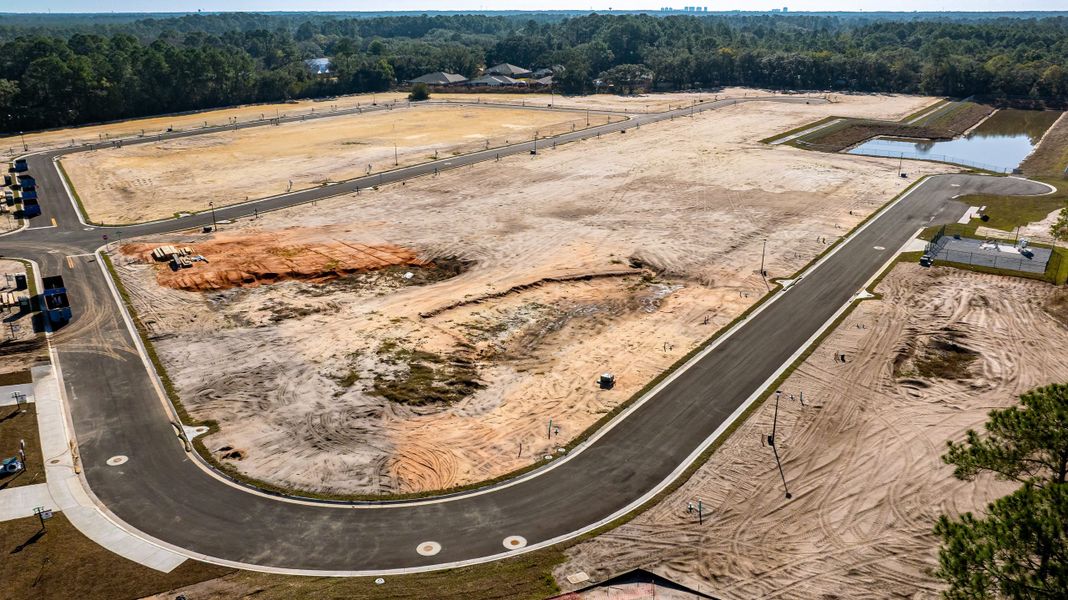 Site preparation and early development at Buckeye's Landing in Navarre, FL (Image 31).