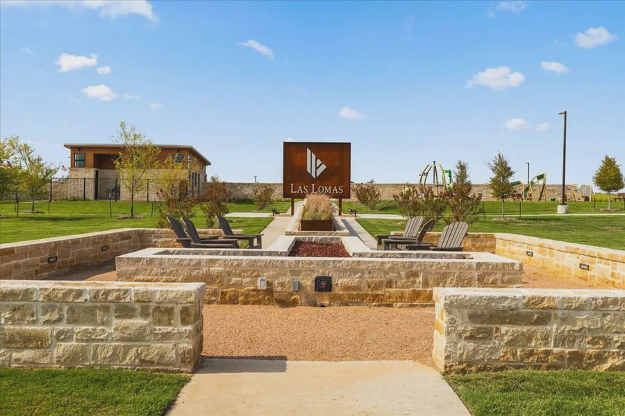 Entrance to the Las Lomas 50's community in Forney, TX, featuring signage and landscaping (Image 2). Entrance to the Las Lomas 50's community in Forney, TX, featuring signage and landscaping (Image 2).