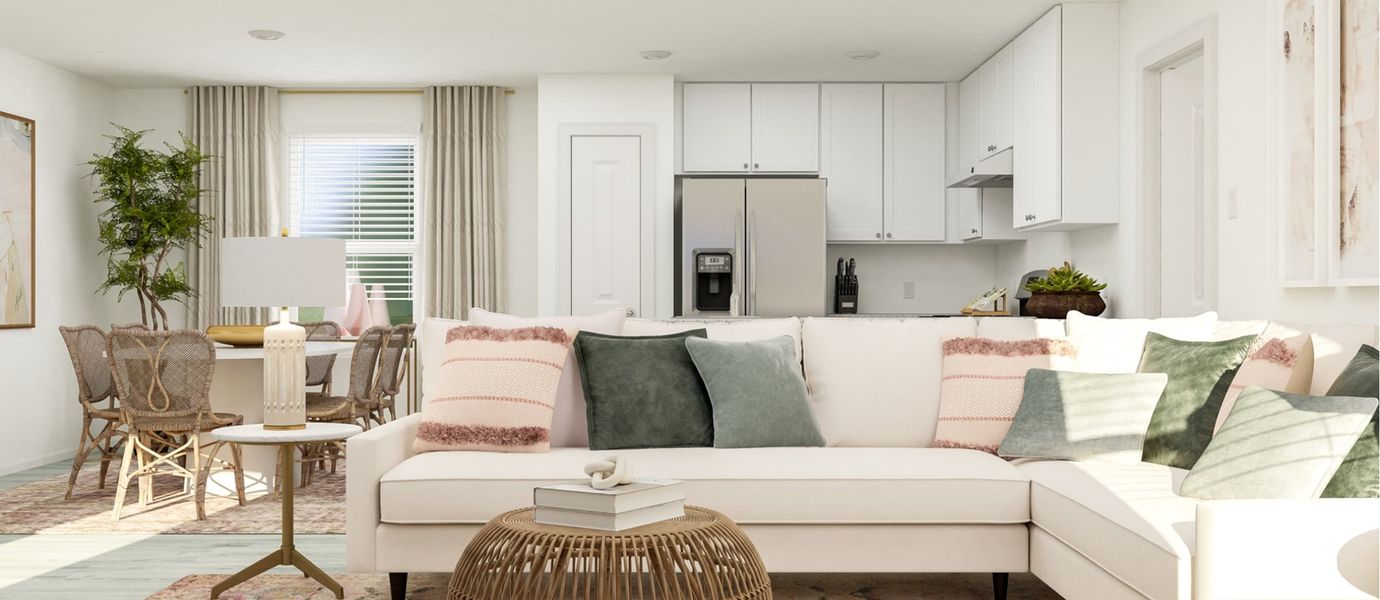 Furnished interior in a model home at Southton Meadows: Stonehill Collection in San Antonio (Image 8). Furnished interior in a model home at Southton Meadows: Stonehill Collection in San Antonio (Image 8).