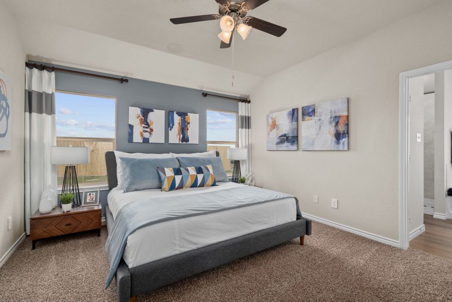 Furnished interior in a model home at Southern Pointe in College Station (Image 25). Furnished interior in a model home at Southern Pointe in College Station (Image 25).