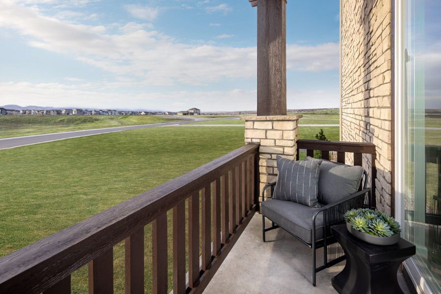 Exterior details of a home in The Villas Collection at Sterling Ranch, Littleton (Image 4).