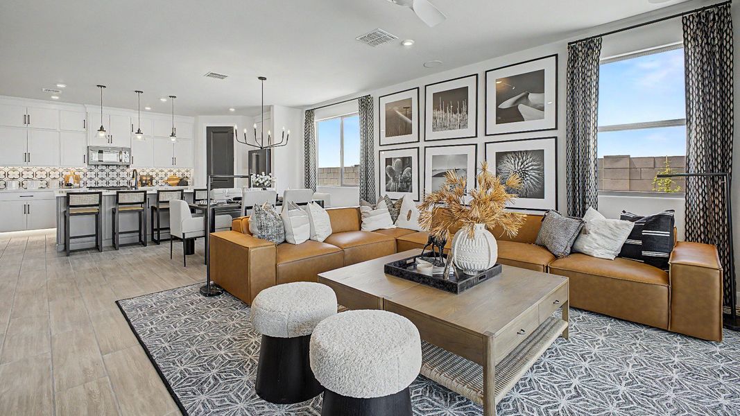 Furnished interior in a model home at Apache Farms in Buckeye (Image 4).