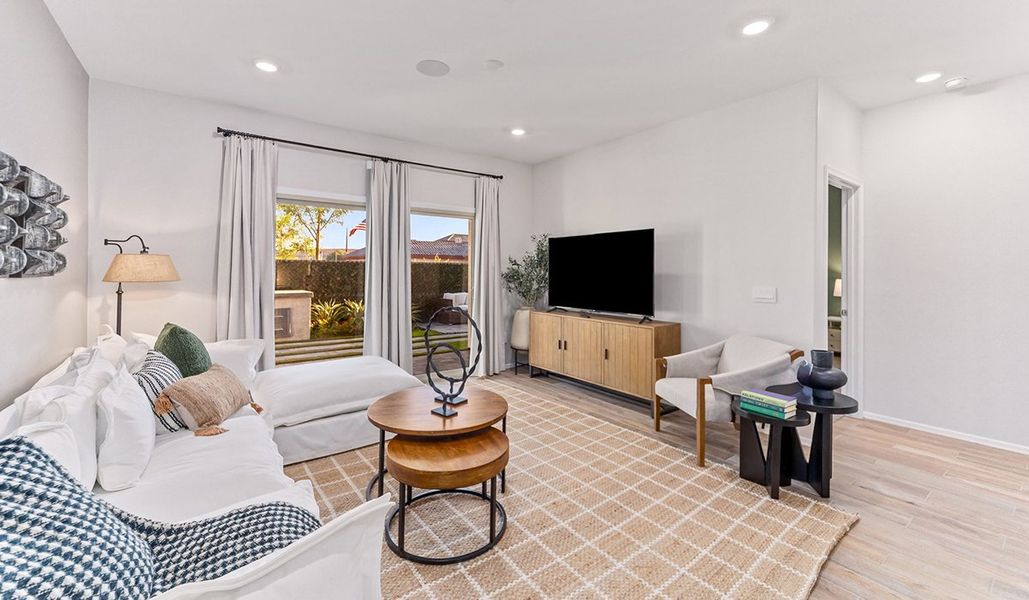 Furnished interior in a model home at Coronet at Gladden Farms in Marana (Image 52).