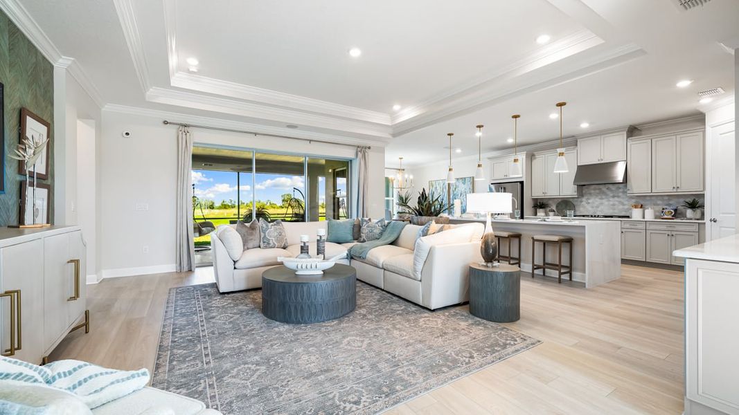 Furnished interior in a model home at Palms at Coasterra in Palmetto (Image 11).