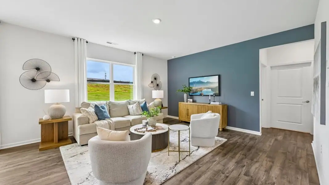 Furnished interior in a model home at Collins Ridge in Hillsborough (Image 13).
