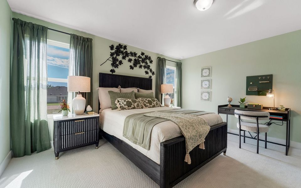 Furnished interior in a model home at Grande Estates in Bertram (Image 34).