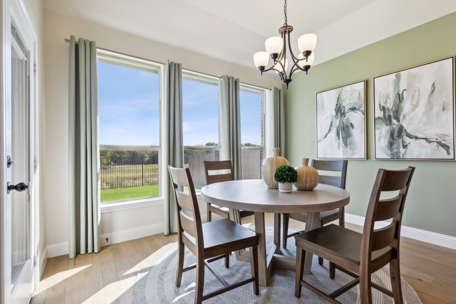 Furnished interior in a model home at Massey Meadows in Midlothian (Image 10).