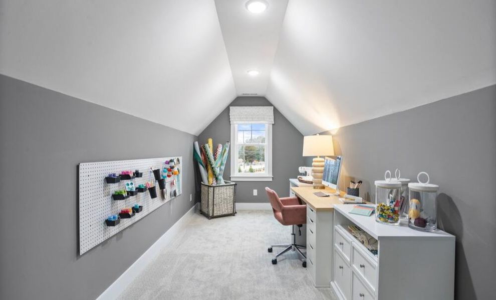 Furnished interior in a model home at Carraway in Greensboro (Image 28).