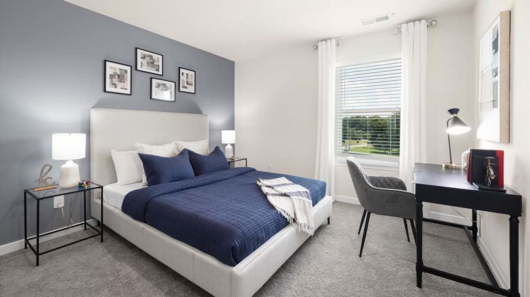 Furnished interior in a model home at Bristol Terrace in Statesville (Image 17).