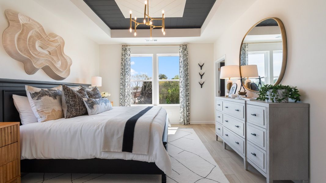 Furnished interior in a model home at Silverock in McDonough (Image 11).