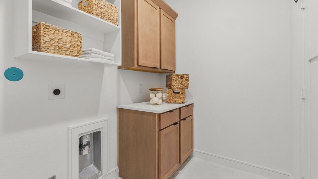 Furnished interior in a model home at Bridgeland Central in Cypress (Image 36).