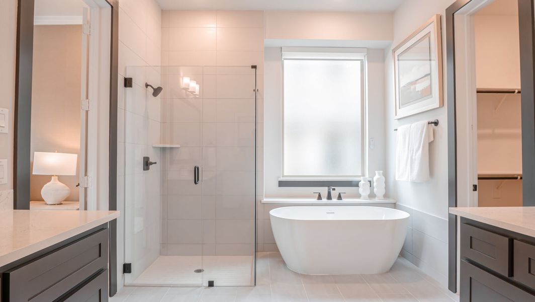 Furnished interior in a model home at Collinsbrook Farm in Frisco (Image 23). Furnished interior in a model home at Collinsbrook Farm in Frisco (Image 23).