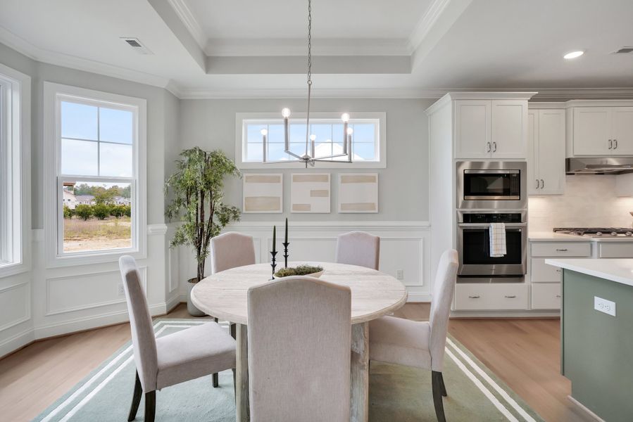 Furnished interior in a model home at Terrapin in Leland (Image 10).