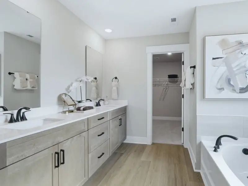 Furnished interior in a model home at Barrow Meadows in Zebulon (Image 16).