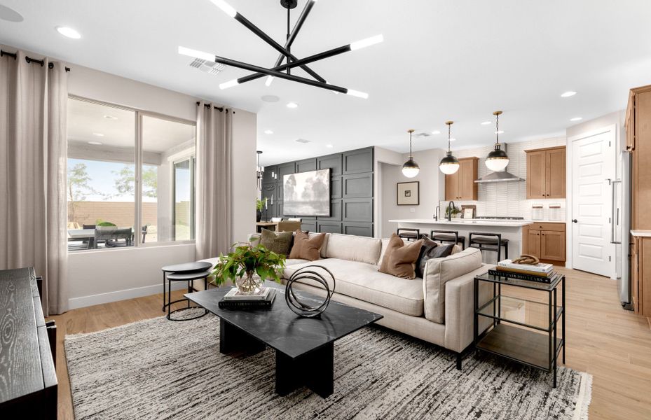 Furnished interior in a model home at Visara in Surprise (Image 19).