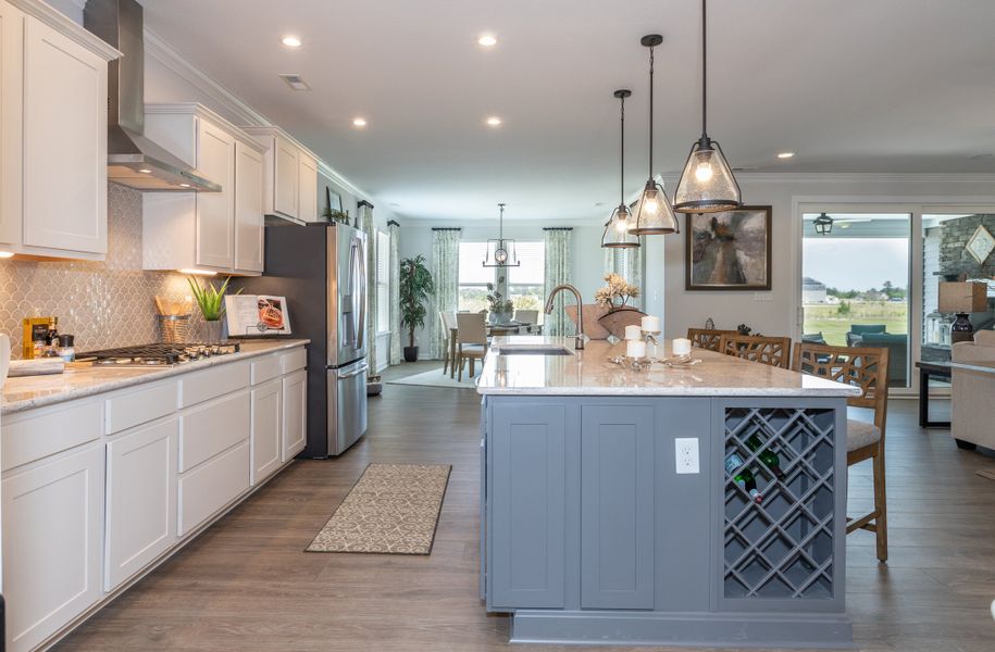 Furnished interior in a model home at The Gables in Moyock (Image 23).