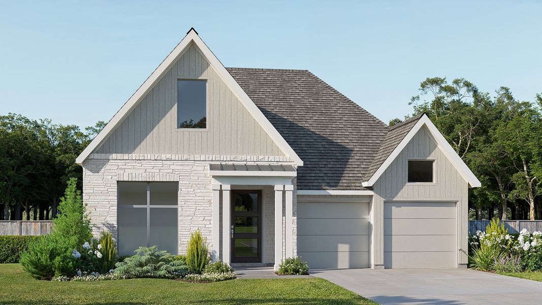 Front exterior of a home in the Woodhavyn community, located in Magnolia, TX (Image 16). Front exterior of a home in the Woodhavyn community, located in Magnolia, TX (Image 16).