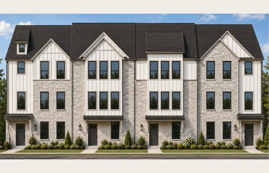 Two and three-story townhomes Two and three-story townhomes