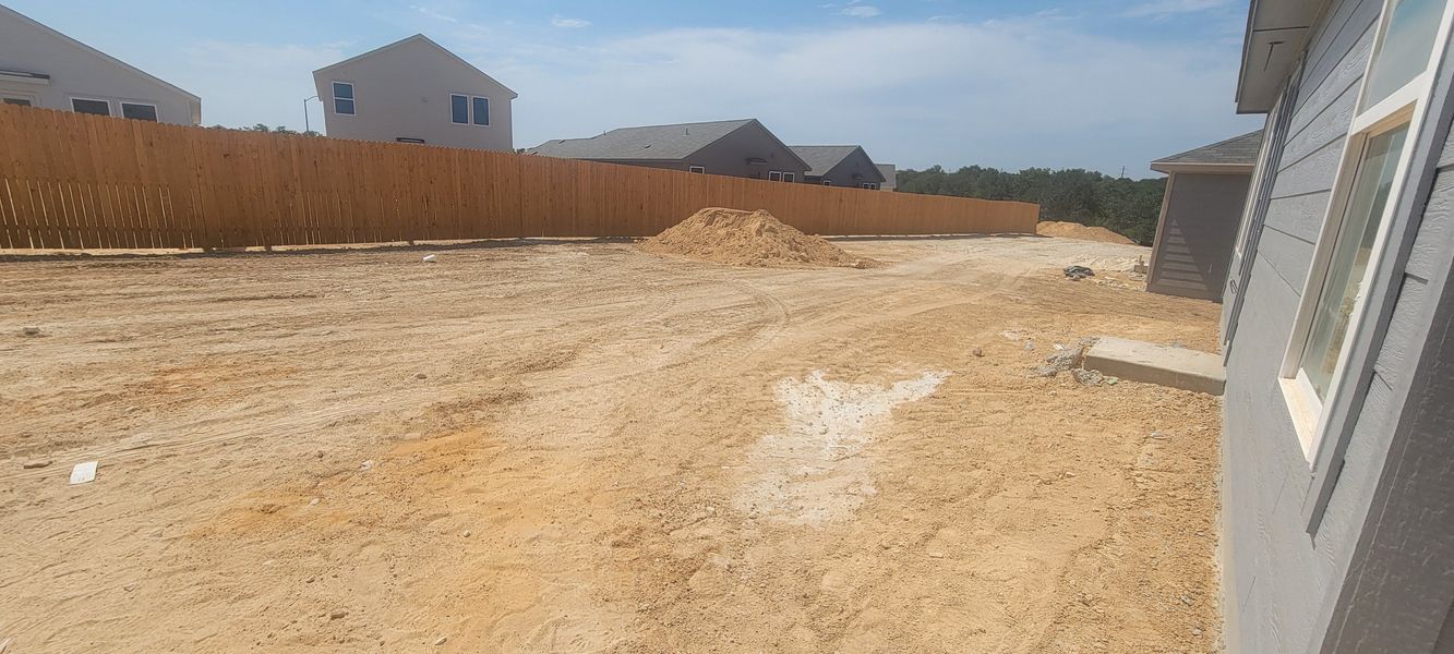 A developing area with new homes in Landon Ridge by Lennar, San Antonio, TX, featuring a spacious fenced yard. A developing area with new homes in Landon Ridge by Lennar, San Antonio, TX, featuring a spacious fenced yard.