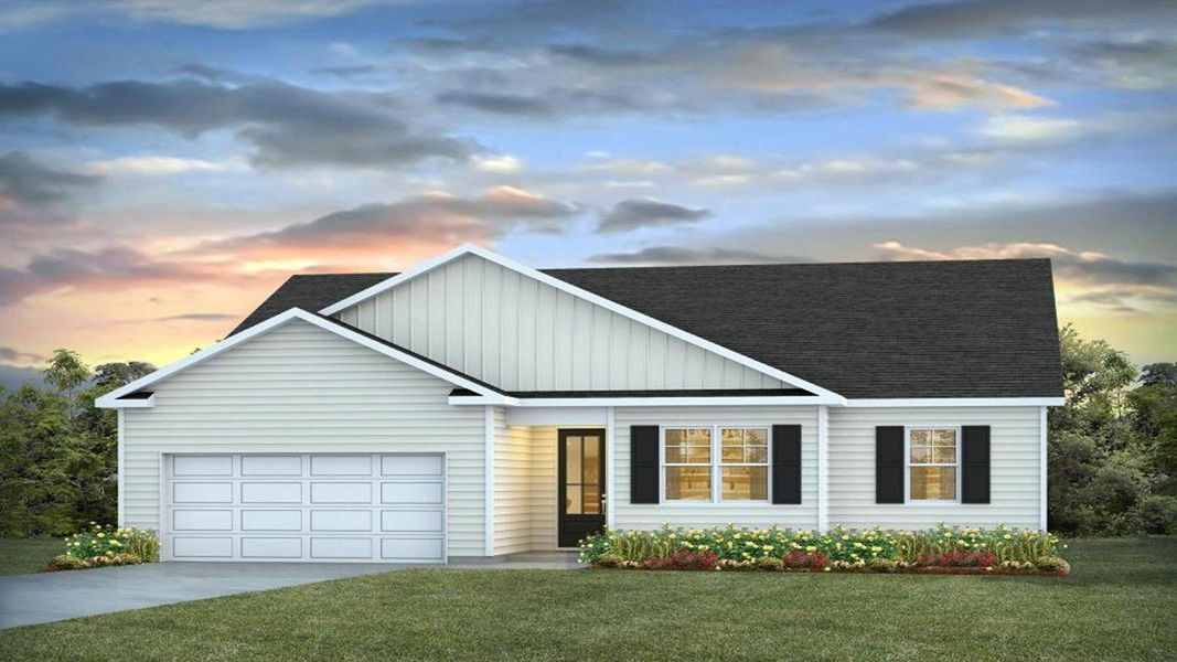 Front exterior of a home in the Fairhaven community, located in Statesboro, GA (Image 2).