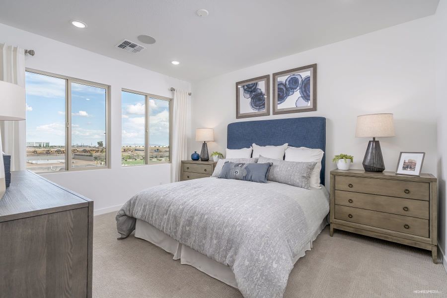 Primary Bedroom | Allure | Centerra | New homes in Goodyear, AZ | Landsea Homes