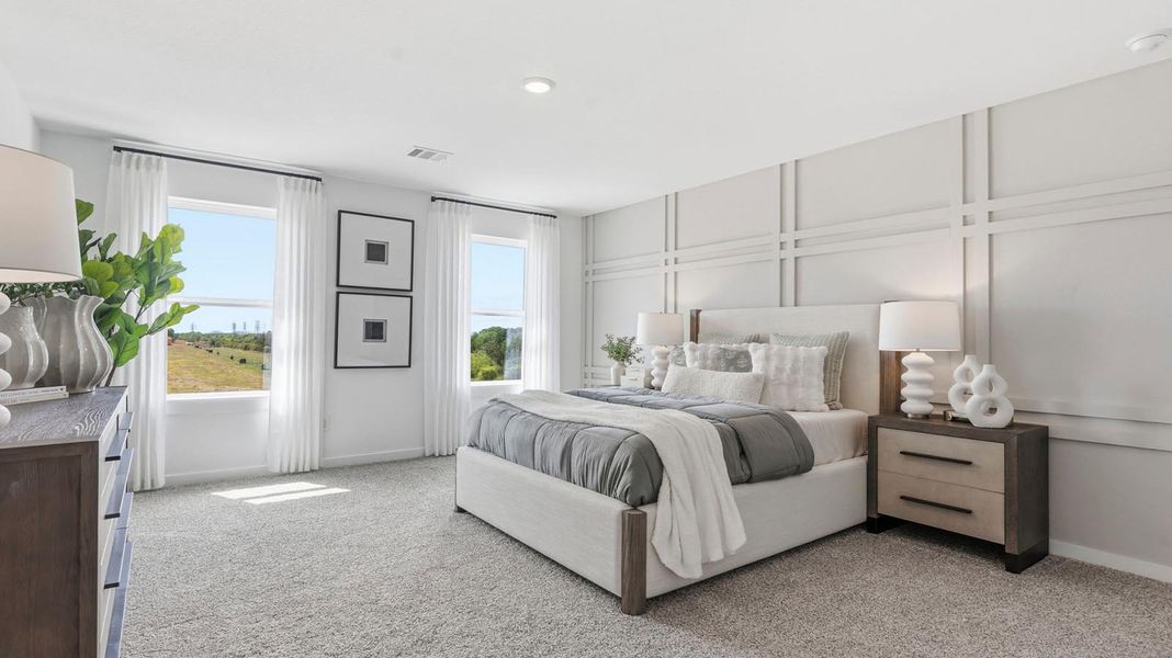 Furnished interior in a model home at Davis Harbor in League City (Image 24).