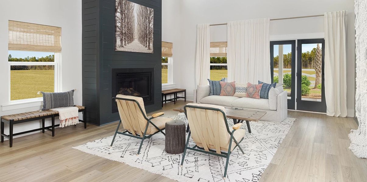 Furnished interior in a model home at Tea Farm: Presidents Series in Ravenel (Image 5).